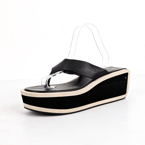 Frame Paris Wmn Le Ocean Y2K 90s Ins Platform Black Sandals 8-8.5US EUR 38.5 - Picture 2 of 8